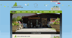 Desktop Screenshot of camping-dela-foret.com